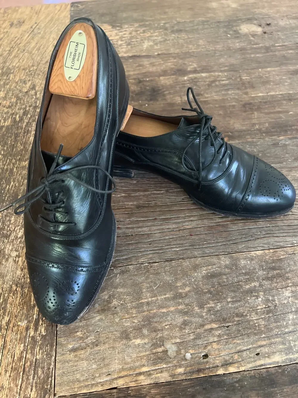 Bally Men’s Black Leather Oxford Dress Shoes Size 8.5 JL
